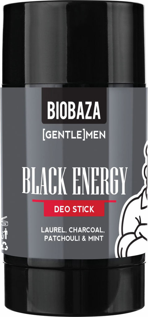 Deodorant stick Biobaza Black energy, 50ml