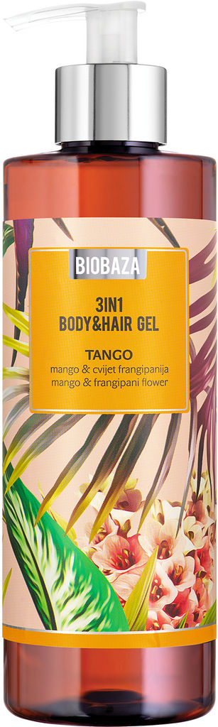Gel za prhanje Biobaza, Tango, Body & Hair, 400 ml