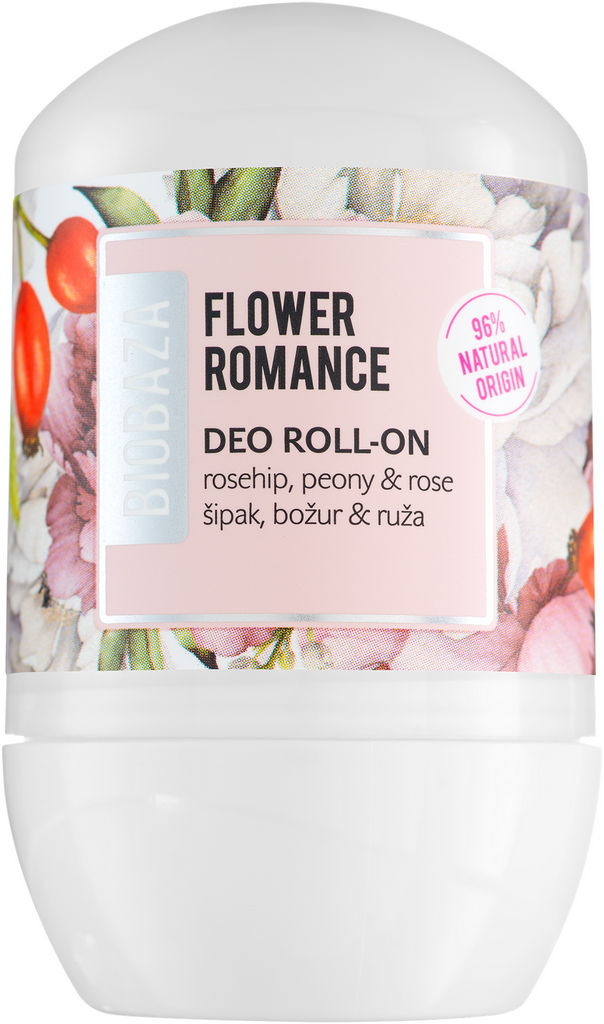Dezodorant roll-on Biobaza, Flower Romance, 50 ml