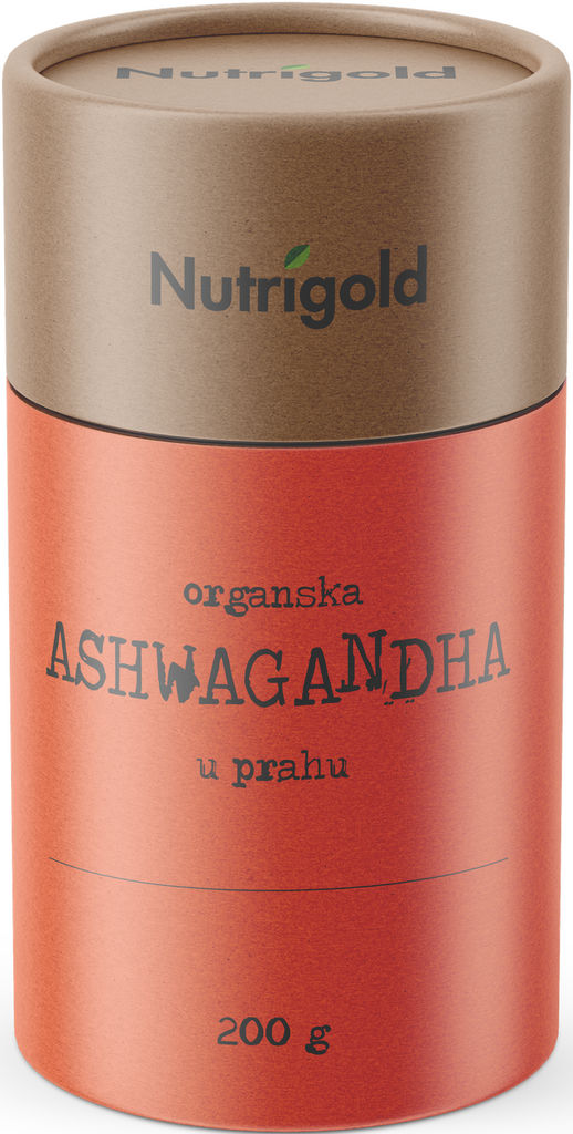Prehransko dopolnilo Ashwagandha Bio, v prahu Nutrigold, 200 g