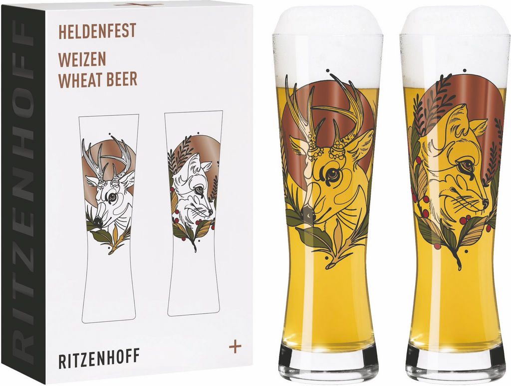 Garnitura kozarcev Heldenfest, za pivo T.Tietchen 2020, 607 ml, 2/1
