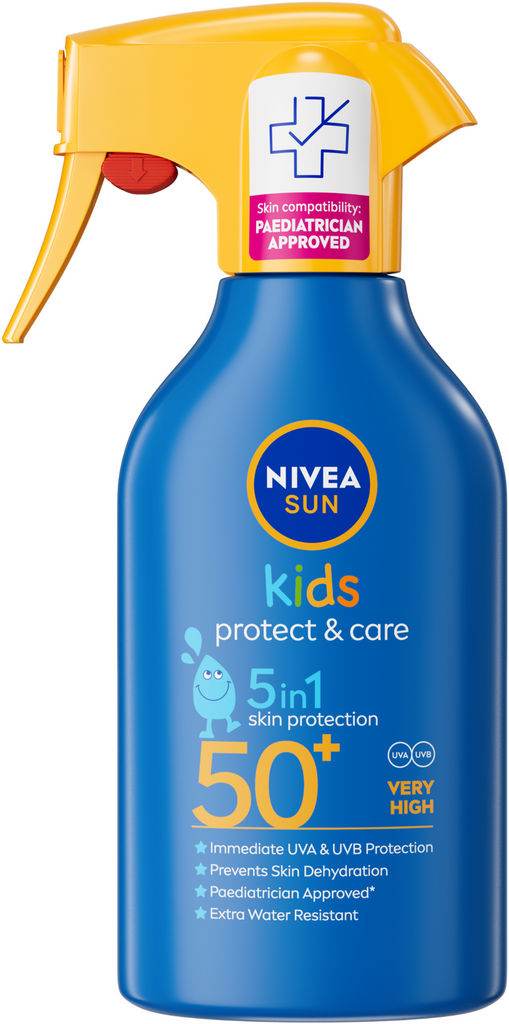 NIVEA Sun Protect & Care otroški sprej z razpršilnikom ZF 50+ 270 ml