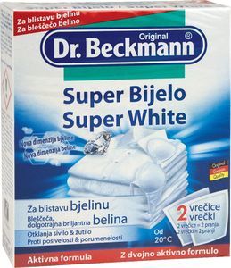 Belilo za perilo Dr.Beckmann Super white 2x40g