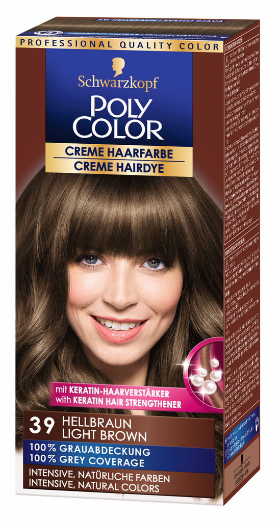 Barva za lase Poly Color, 39, svetlo rjava