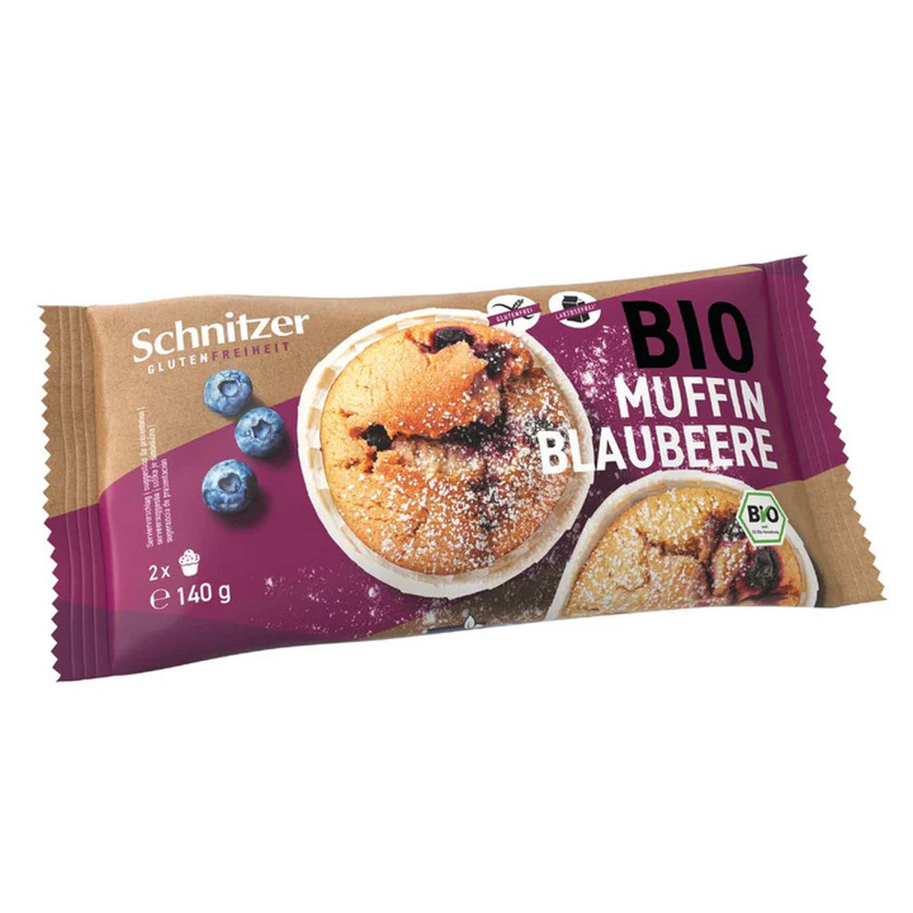 Schnitzer Bio brezglutenski muffin borovnica, 140 g