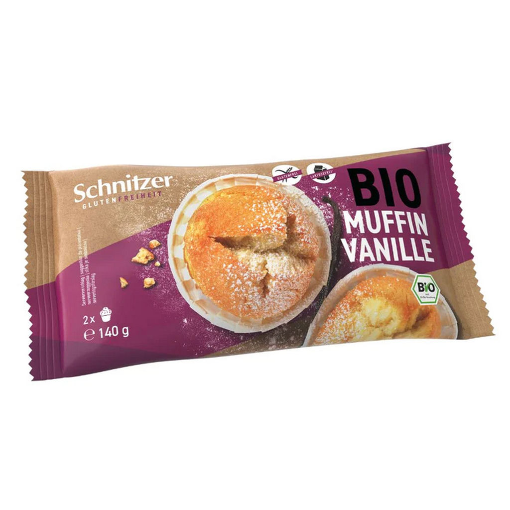Schnitzer Bio brezglutenski muffin z vanilijo, 140 g