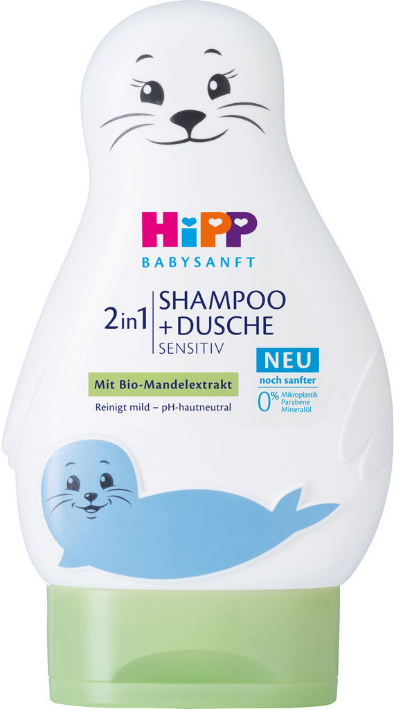 Šampon & gel Hipp, otroški, Babysanft, 200 ml