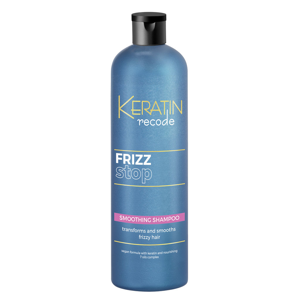 KERATIN recode FRIZZ stop, šampon za glajenje neubogljivih in krepastih las, 400 ml
