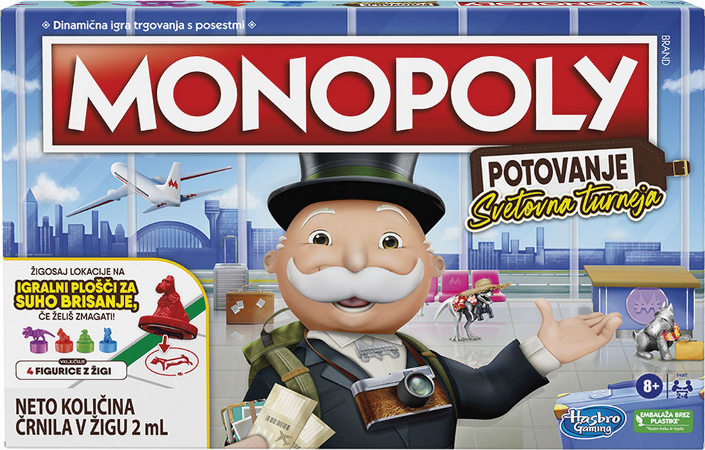 Igra Monopoly, potovanje svetovna turneja