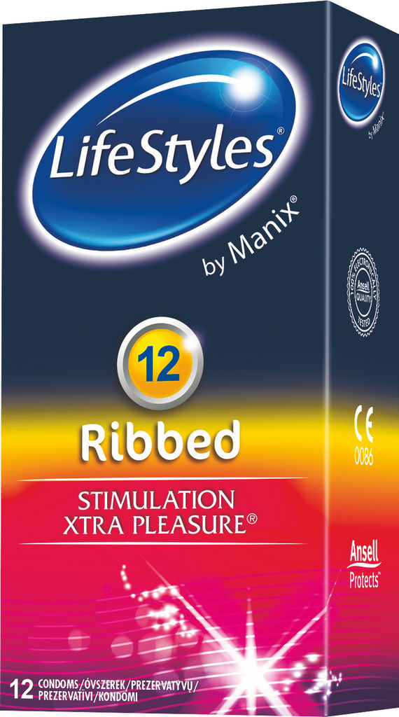 Kondom Life Styles ribbed, 12/1