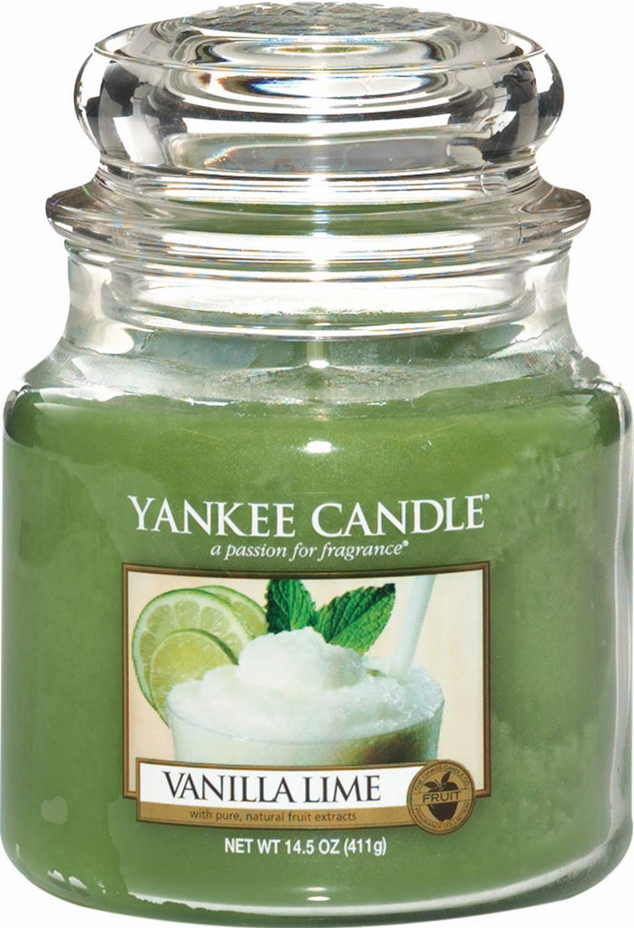Sveča dišeča Yankee Candle, vanilla lime, classic medium