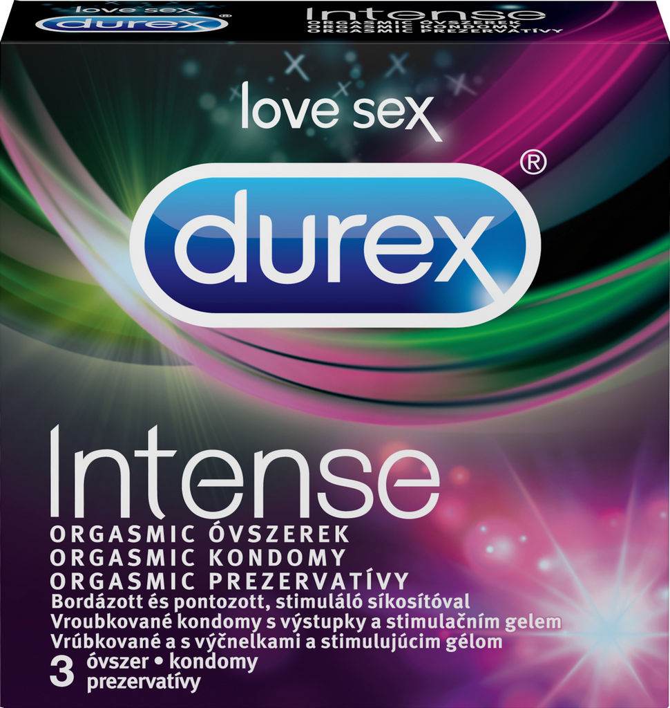 Kondom Durex Intense orgasmic, 3/1