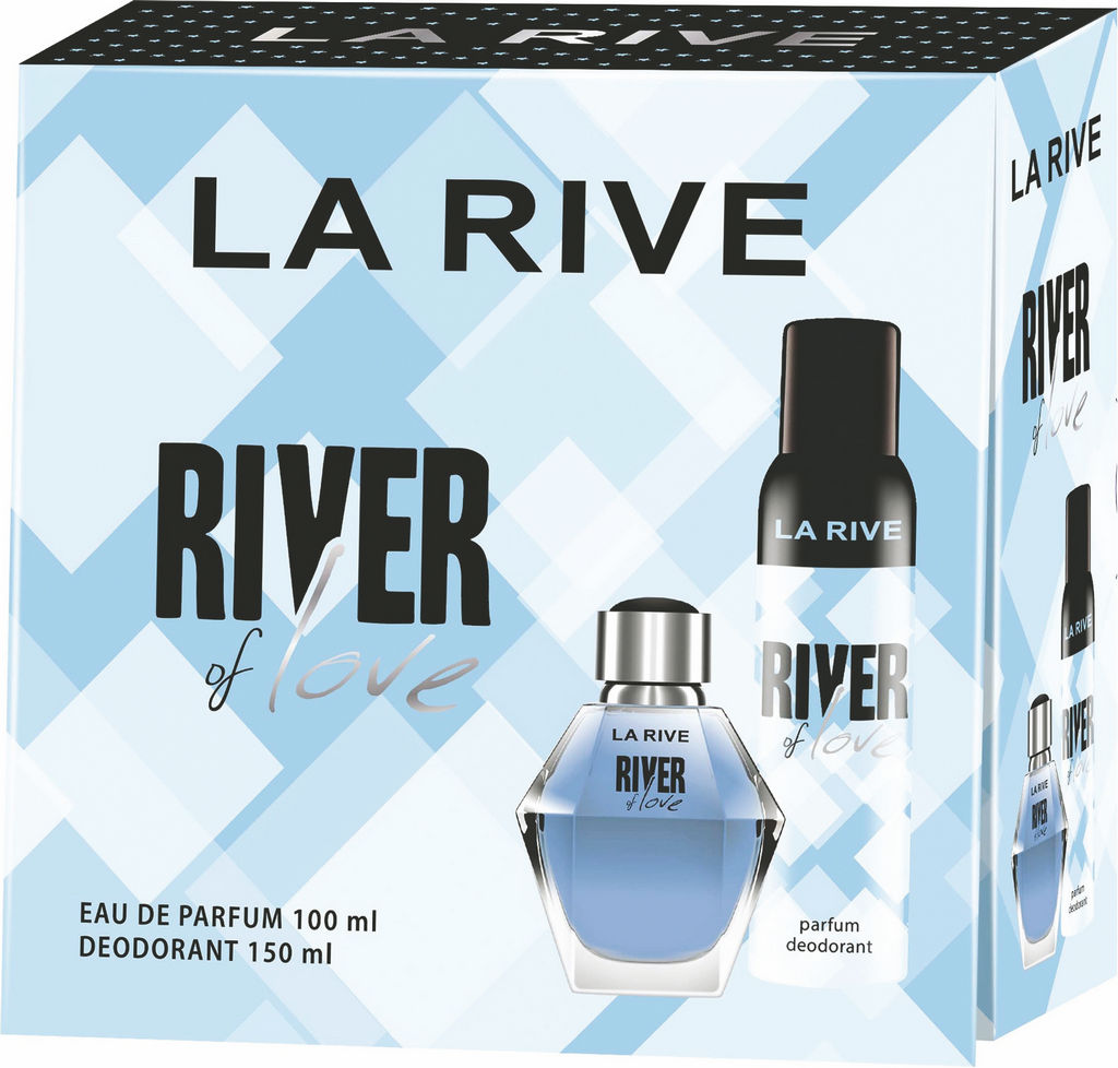 Darilni set  La Rive, River Of Love, ženski, edt, parfumski deo