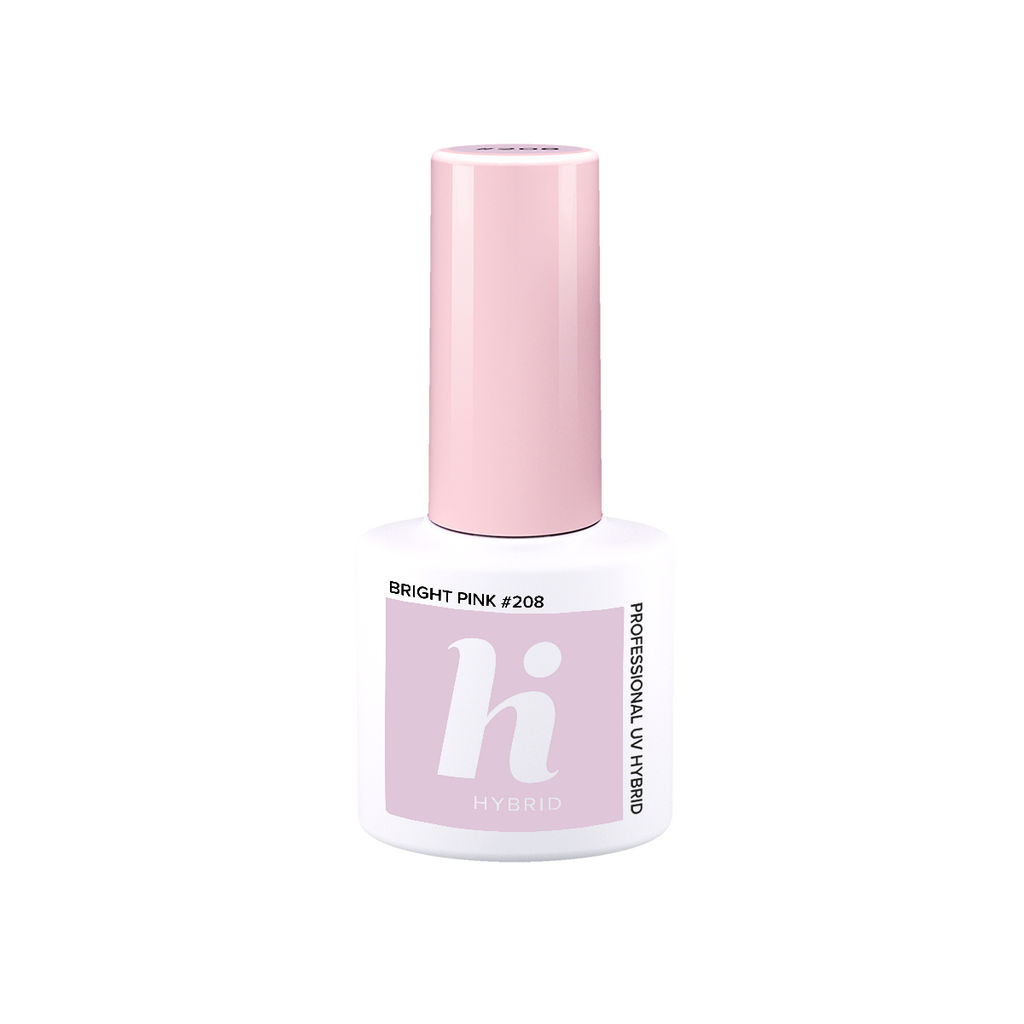 Lak za nohte Hi hybrid UV gel, 208 Bright pink, 5 ml