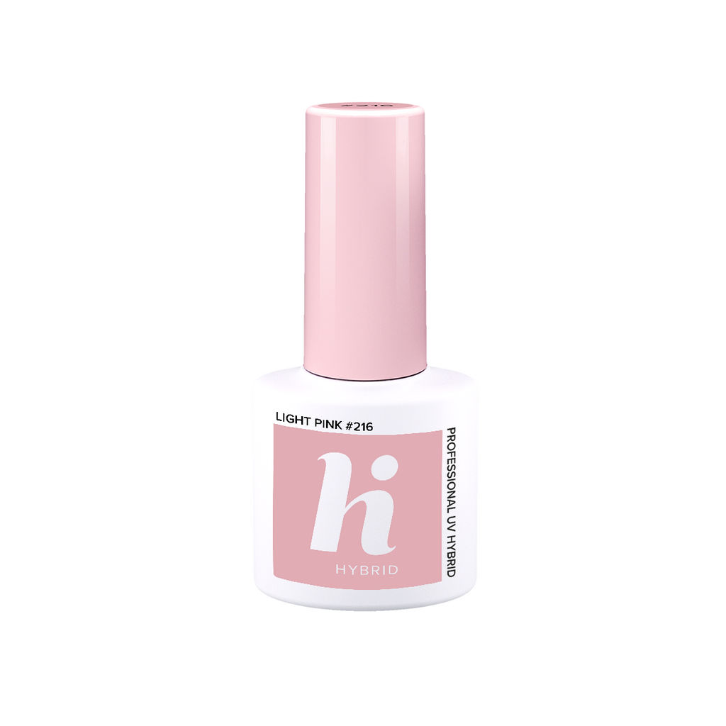 HI HYBRID uv gel lak v barvi Light Pink 216