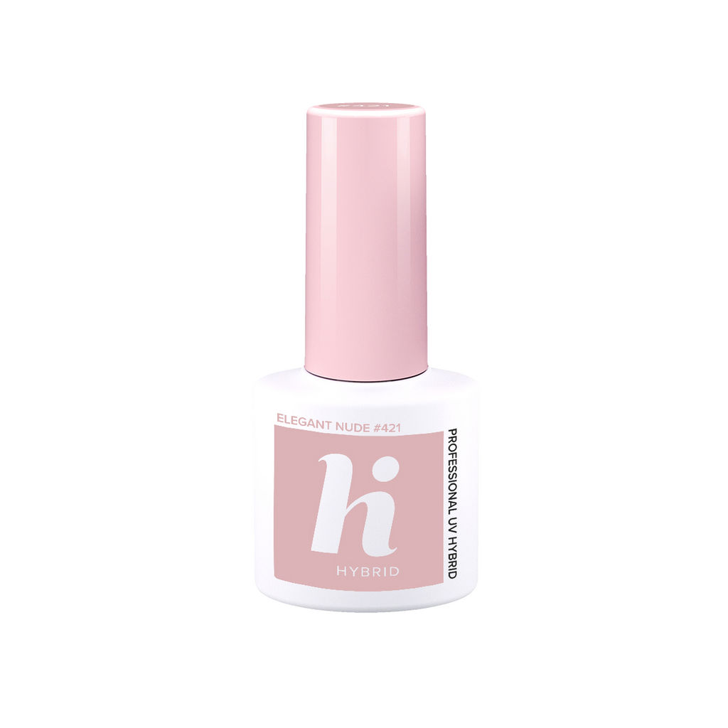 Lak za nohte Hi hybrid UV gel, 421 Elegant nude, 5 ml