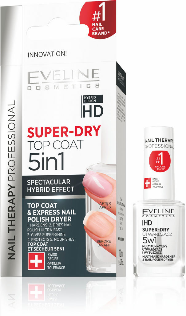 Nadlak za nohte Eveline, Super Dry 5 v 1