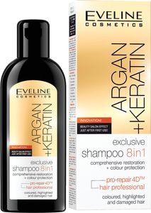 Šampon Eveline, Argan + Keratin 8 v 1, 150 ml