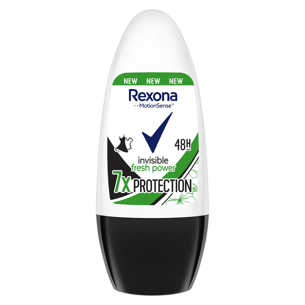 Dezodorant roll-on Rexona, invisible, fresh power, 50 ml