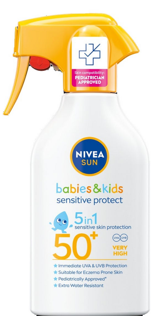 Krema Nivea Sun sprej, Babies & Kids Sensitive, ZF 50+, 270 ml