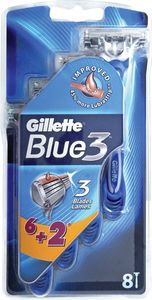 Brivnik Gillette Blue 3, 6+2gratis