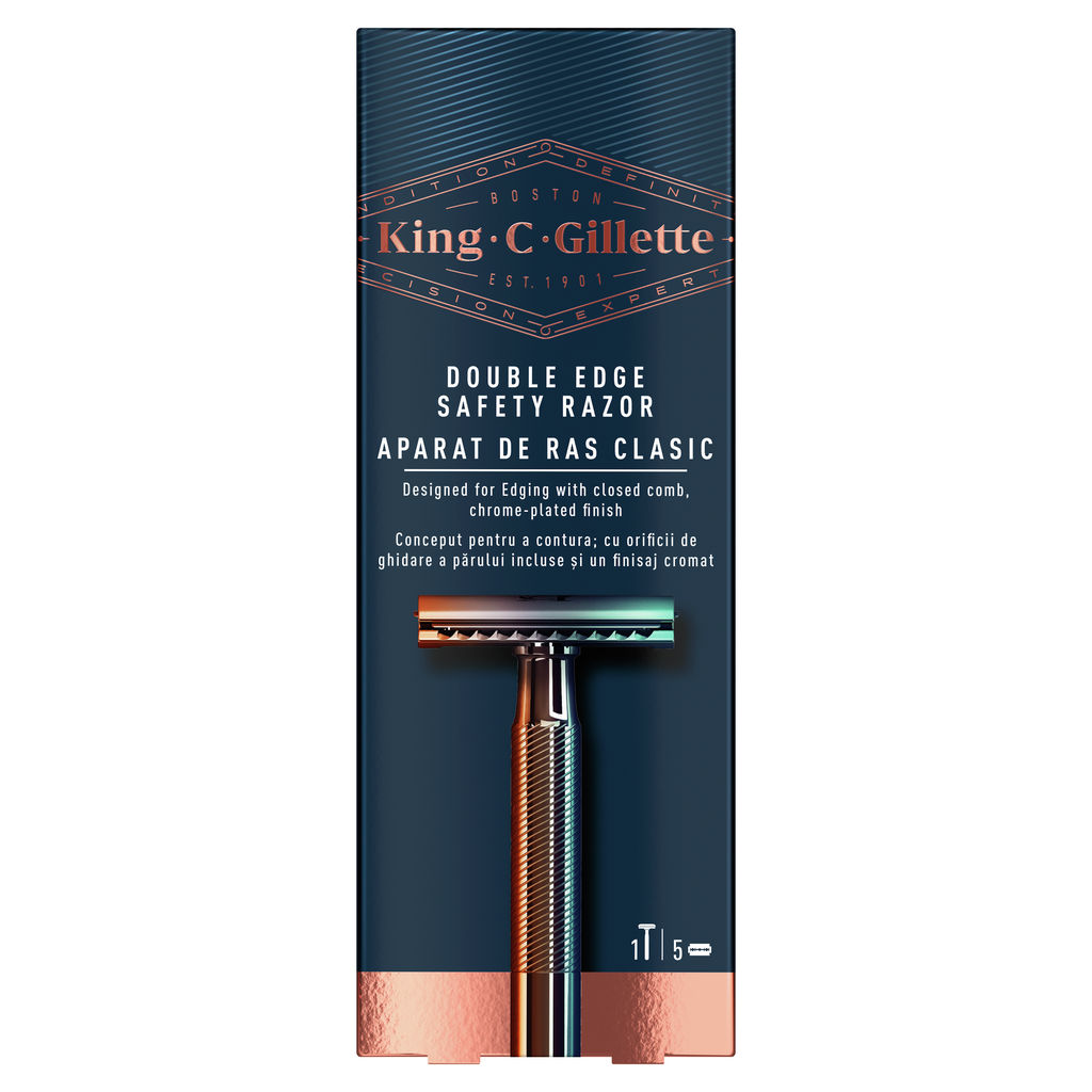 Brivnik Gillette King C. double edge + nastavki, 5/1