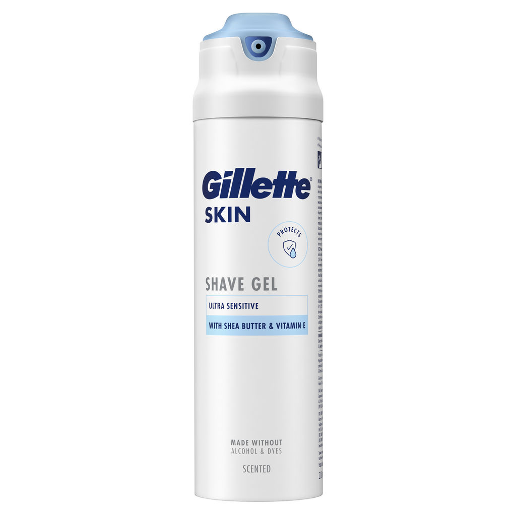 Gel za britje Gillette, Skin Ultra Sensitive, 200 ml