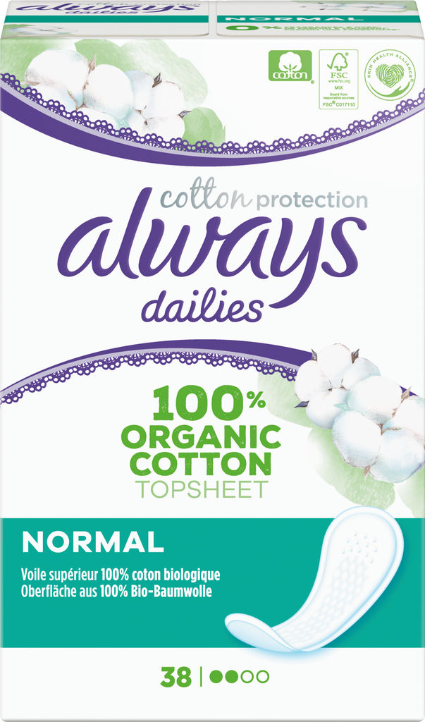 Ščitniki Always, Normal cotton protection, 32/1