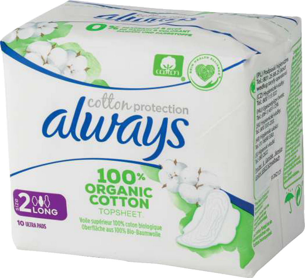 Higienski vložki Always, Long cotton protection, 10/1