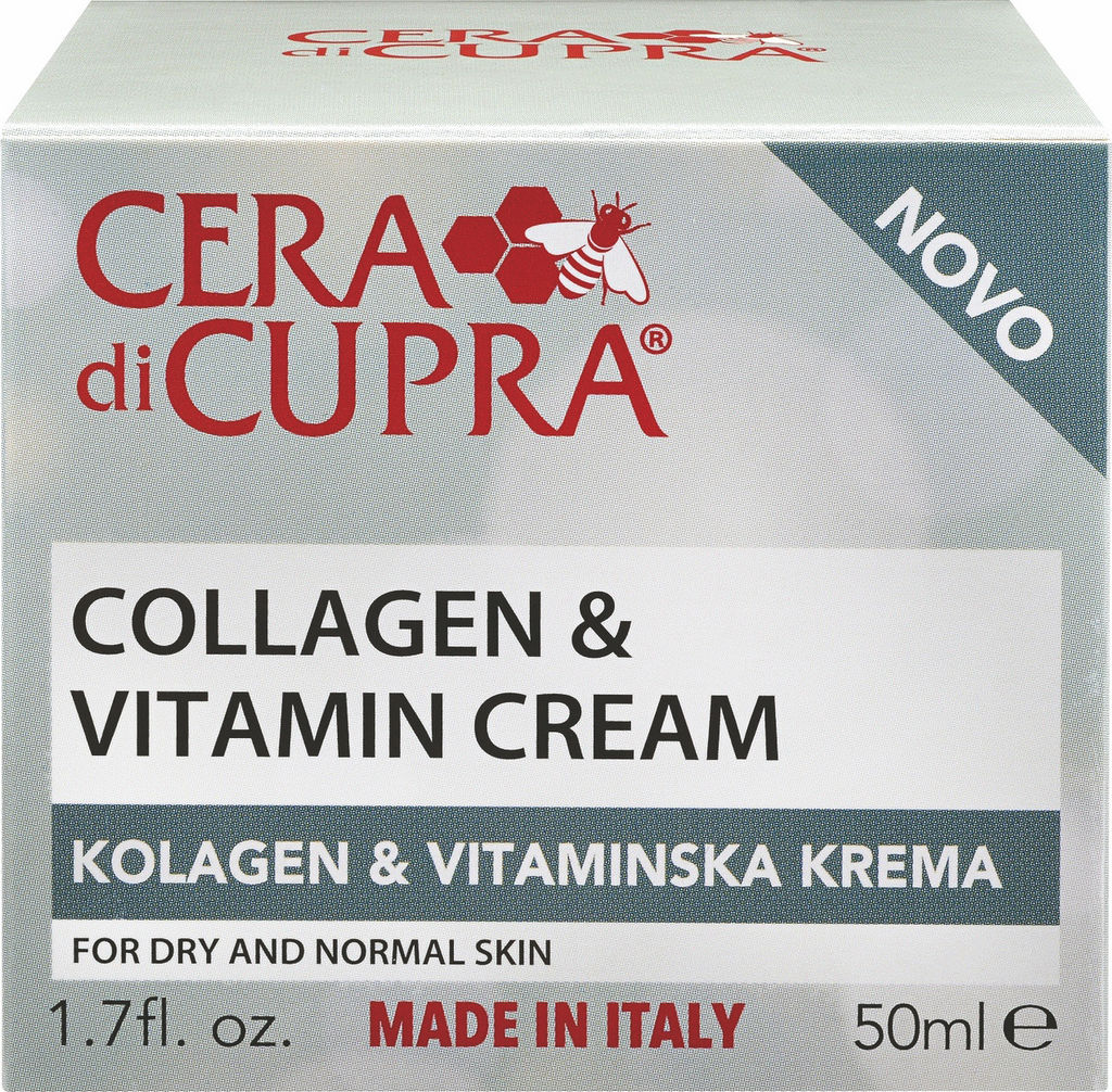 Krema za obraz Cera di Cupra, Kolagenska in vitaminska, 50 ml