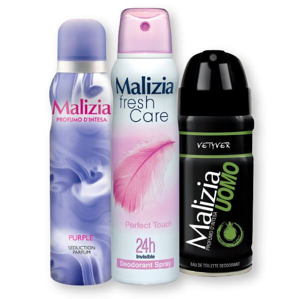 Dezodorant sprey Malizia vanilla, 150ml