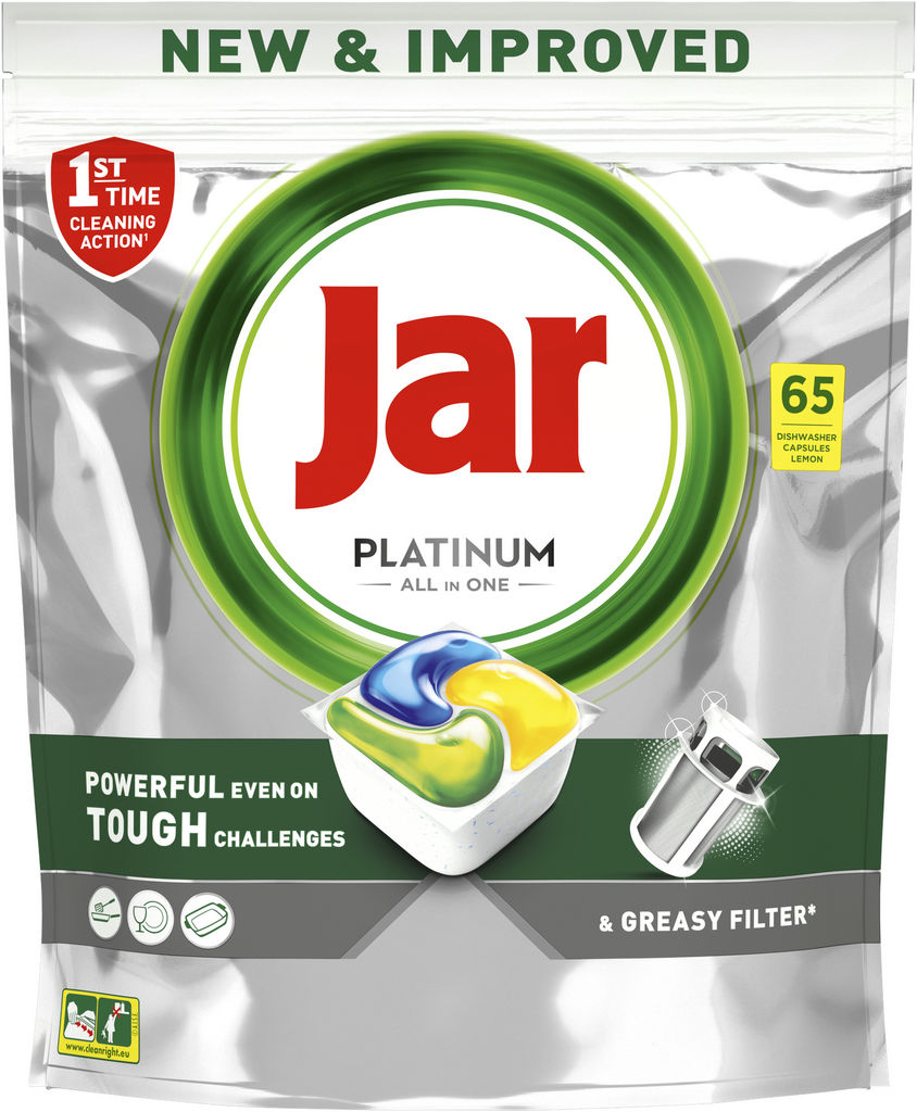 Kapsule Jar, Platinum, rumene, 65/1