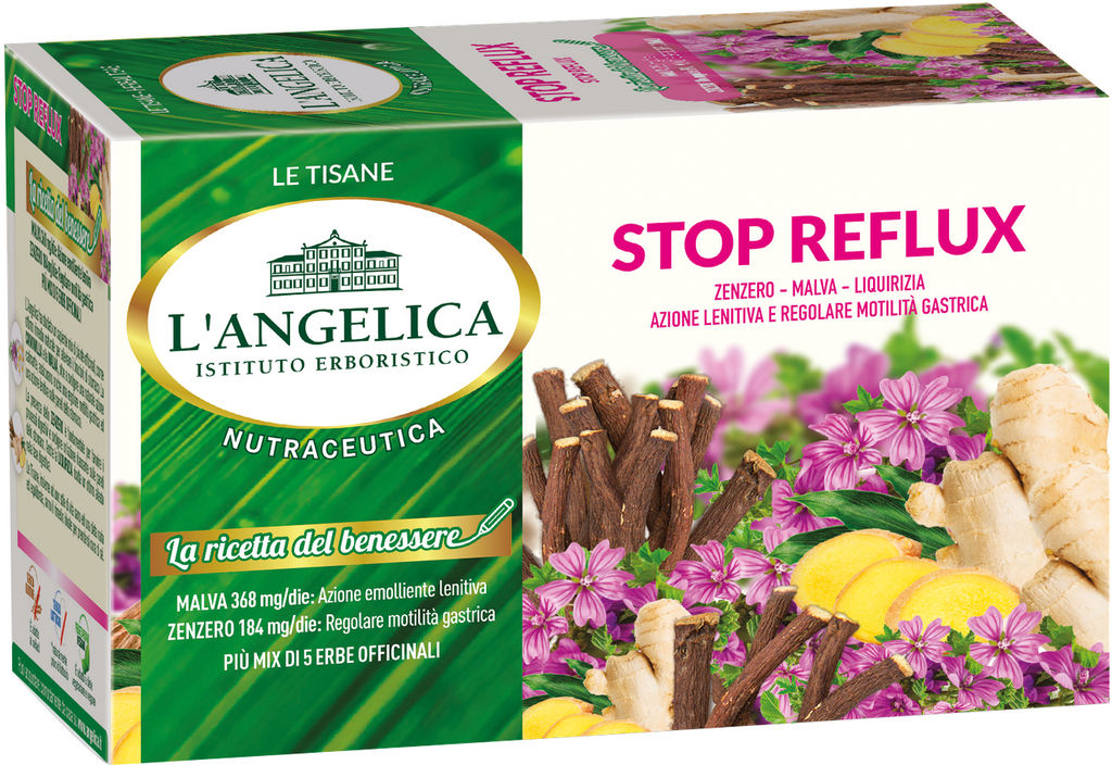 Čaj zeliščni L’Angelica, Stop reflux, 20/1