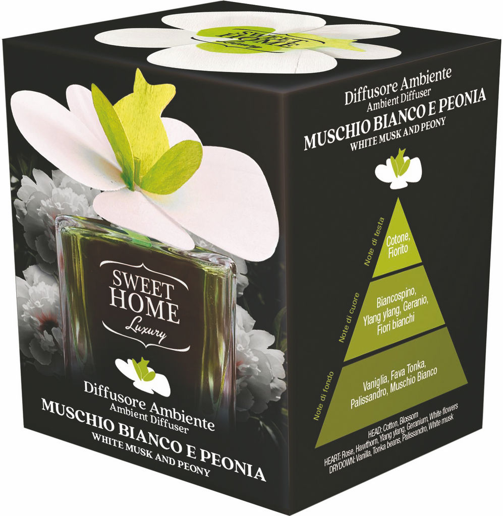 Difuzor Musk & Peony Luxury, orhideja, 150 ml