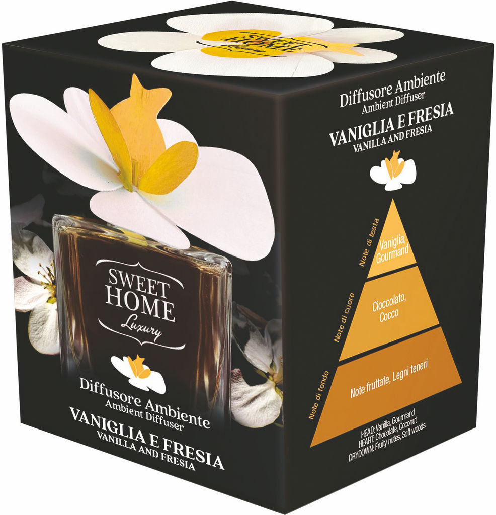 Difuzor Vanilla & Fresia Luxury, orhideja, 150 ml