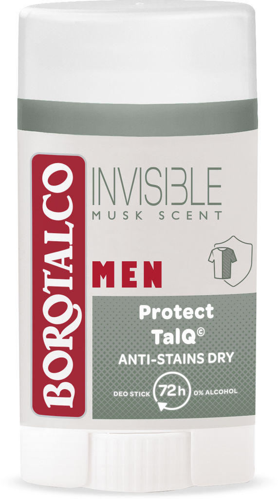 Dezodorant Borotalco, stick, Invisible Dry, moški, 40 ml