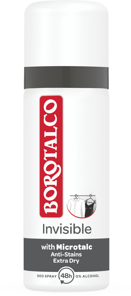 Dezodorant sprej Borotalco Invisible miniaturka, 45ml