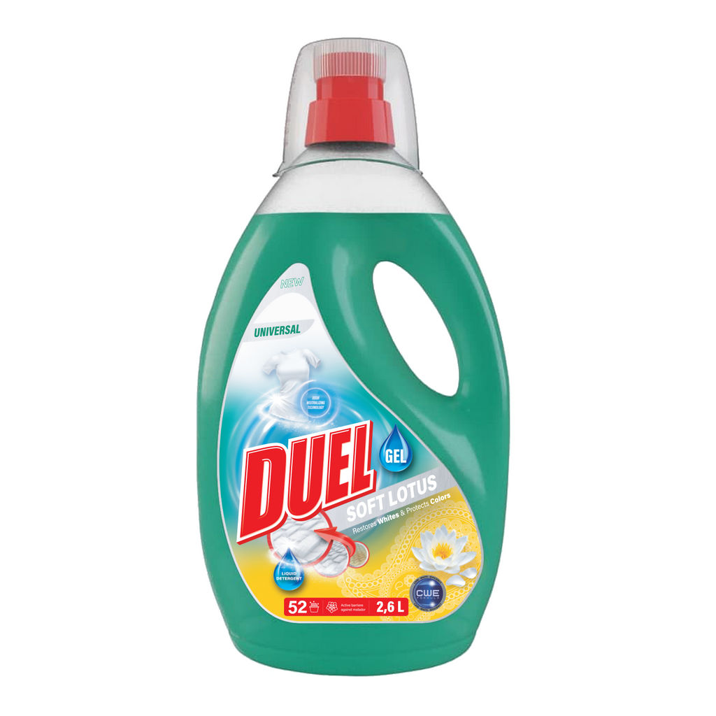 Detergent Duel, tekoči, Soft lotus, 2,6 l