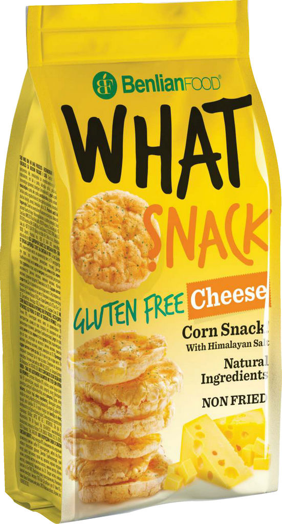 Prigrizek What snack-corn, sir, brez glutena, 50 g