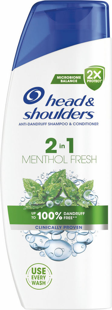 Head & Shoulders Menthol Fresh 2in1 Šampon Proti Prhljaju 330ml