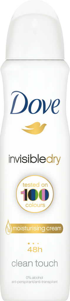 Dezodorant spray Dove, Invisible Dry, 150 ml