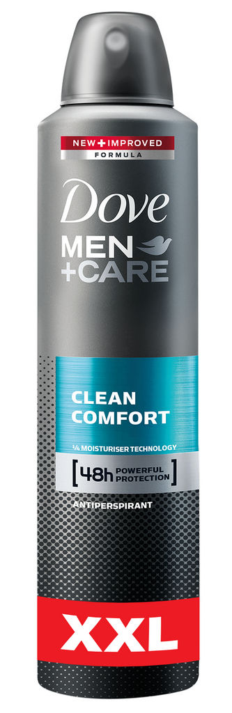 Dezodorant Dove sprej, men, clean comfort, 250 ml
