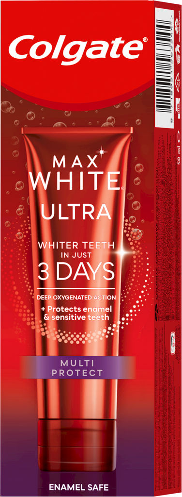 Zobna krema Colgate, Max White, Ultra Multiprotect, 50 ml