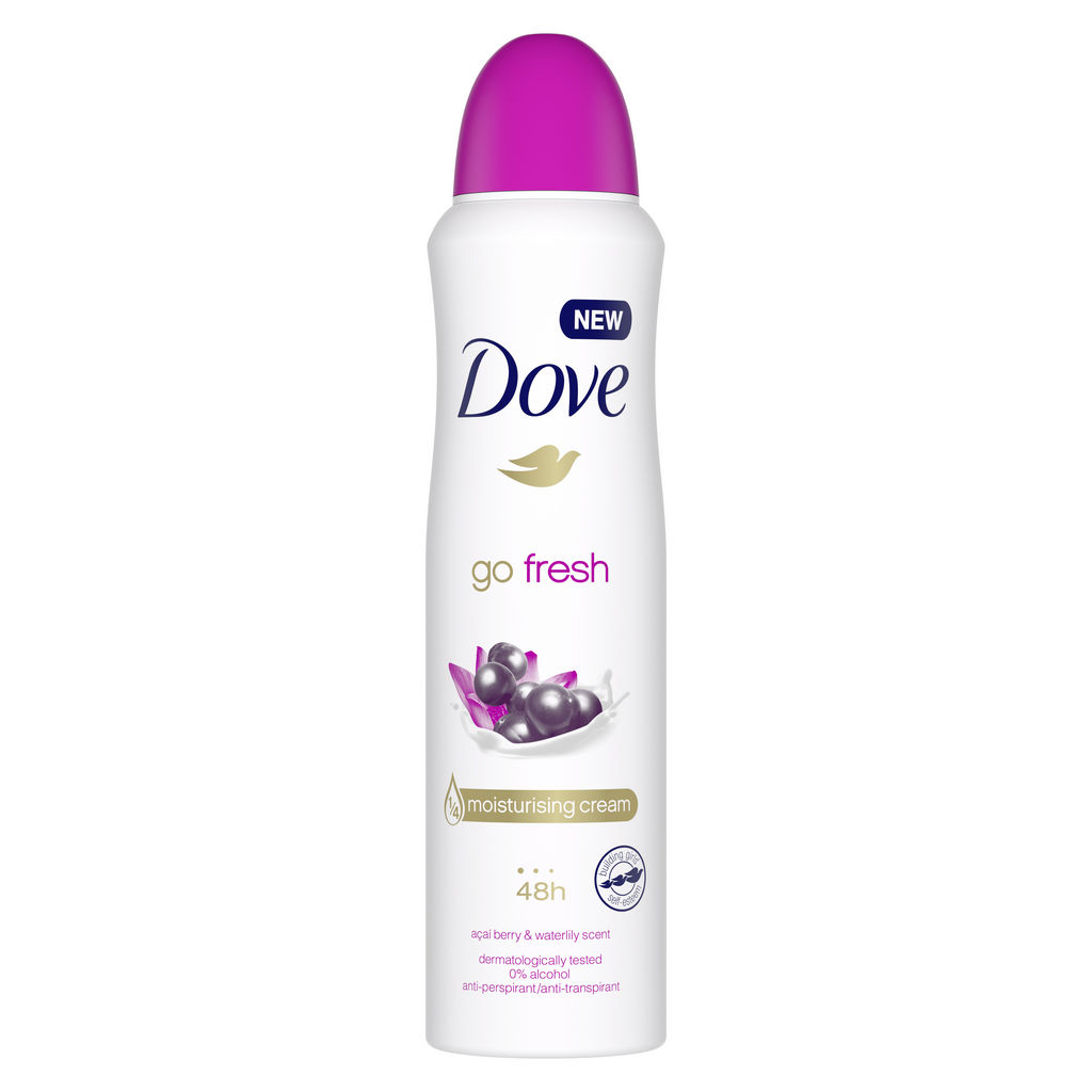 Dezodorant sprej Dove, acai&water Lilly, 150 ml