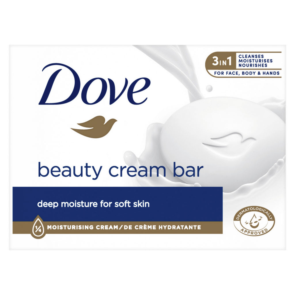 Milo toaletno Dove, trdo, Beauty cream, 90 g