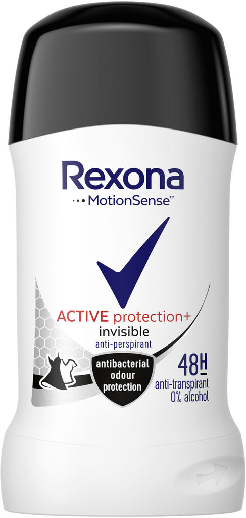 Deozodorant stick Rexona, ženski, Active Protection + Invisible, 40 ml