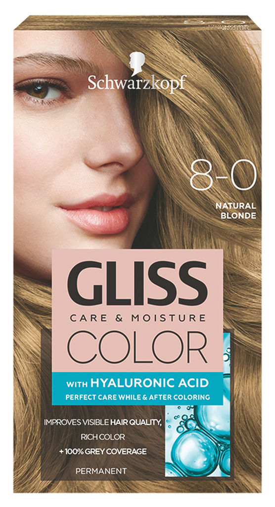 Barva za lase Gliss Color, 8 – 0 natural blond