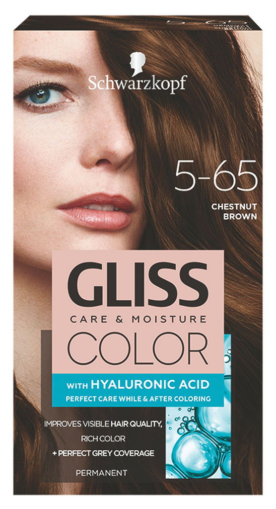 Barva za lase Gliss Color, 5 65 chesnut brown