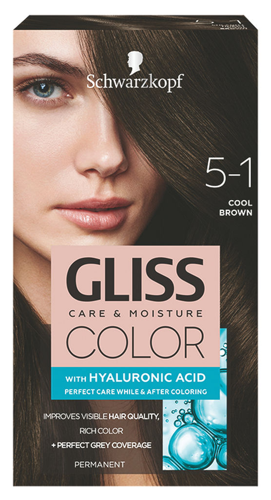 Barva za lase Gliss Color, 5 – 1 cool brown