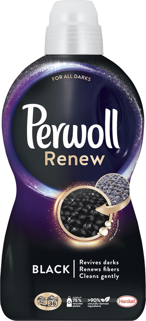 Pralni prašek Perwoll gel, Renew Black, 36 pranj, 1,980 l